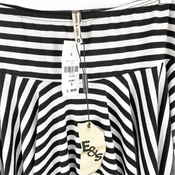 NWT EMMA & SAM LF Striped Fit & Flare Skirt Small - Picture 5 of 8